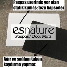 Esnature Deniz Kumsal Deniz Yıldızlı Mavi Kapı Önü Paspası 45X70 cm