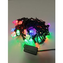 Osohome Yıldız Dekor LED Işık 30 Lu 5 Metre Yılbaşı Ağacı Süs Işık Renkli LED Fişli