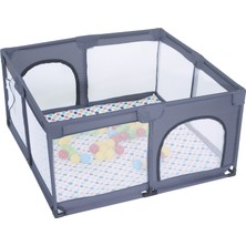 Playard Güvenli Bebek Ve Çocuk Oyun Alanı Oyun Parkı 125X125 Oyun Matı Topları Yatak