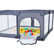 Playard Güvenli Bebek Ve Çocuk Oyun Alanı Oyun Parkı 125X125 Oyun Matı Topları Yatak