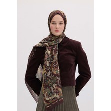 Fresh Enya Desen Şal Mürdüm