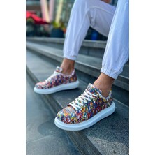 Deridün Yıldız Shoes CH254 Cbt Pittura Erkek Ayakkabı 537 Crazy Splush Beyaz