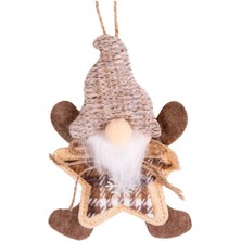 Çırpan Ev Kahverengi Noel Baba Dekor 13X17CM
