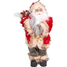 Çırpan Ev Yeşili Pantolonlu  Çuvallı Noel Baba 30cm