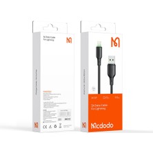 Mcdodo CA-4741 12W Usb-A To Lıghtnıng Şarj ve Data Kablosu -1.2 M Siyah