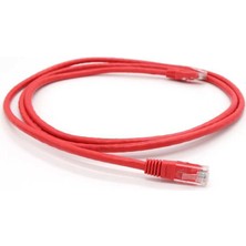 Vcom NP611B-R-1.0 Cat6 1.0MT Kırmızı Utp Patch Kablo