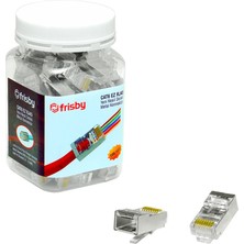 Frisby FNW-RJ4532N CAT6 EZ RJ45 100lü Yeni Nesil Delikli Metal Konnektör