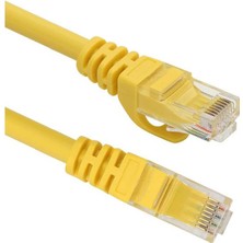 Vcom NP611B-Y-5.0 Cat6 5.0MT Sarı Utp Patch Kablo