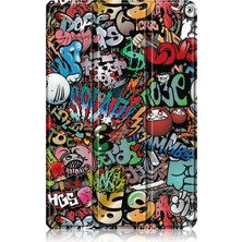 ZSHSKJ Lenovo Tab P11 Pro TB-J716F /J706F Graffiti Için Renkli Desenli Pu Kılıf (Yurt Dışından)