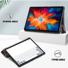 ZSHSKJ Lenovo Tab P11 Pro TB-J716F /J706F Graffiti Için Renkli Desenli Pu Kılıf (Yurt Dışından)