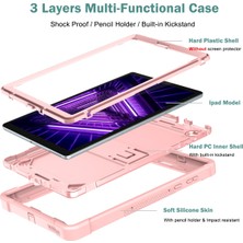 ZSHSKJ Silikon + Pc Kılıfı Lenovo Tab M10 Plus X606 10.3 Inç Gül Altın (Yurt Dışından)