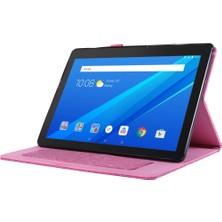 ZSHSKJ Lenovo Tab M10 10.1 Kumaş Stili Tpu Düz Koruyucu Kılıf Gül Kırmızısı Için (Yurt Dışından)