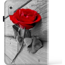 ZSHSKJ Lenovo Tab M9 Rose Için Boyalı Deri Kılıf (Yurt Dışından)