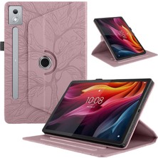 ZSHSKJ Lenovo Tab P12 / Xiaoxin Pad Pro 12.7 2025 Pembe Altın Için Deri Kılıf (Yurt Dışından)