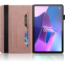 ZSHSKJ Lenovo Tab P11 Pro Gen 2 Pembe Altın Için Hayat Ağacı Deri Kılıf (Yurt Dışından)