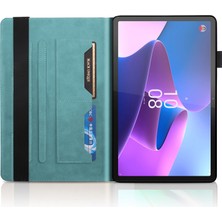 ZSHSKJ Lenovo Tab P11 Pro Gen 2 Göl Mavisi Için Hayat Ağacı Deri Kılıf (Yurt Dışından)