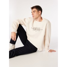 Jack & Jones Bisiklet Yaka Ekru Erkek Sweatshırt 12275175_JORKEN Sweat Crew Neck