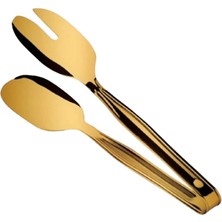 Özlife Titanyum Gold Salata Maşa 3016