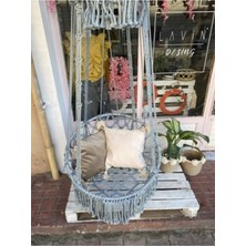 Aslan Butik Renkli Makrome Salıncak