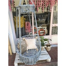 Aslan Butik Renkli Makrome Salıncak