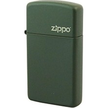 Zippo Slim Green-Yeşil Zippo Logo Çakmak