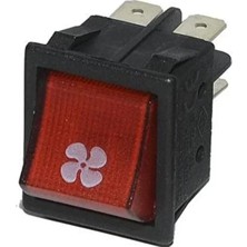 Geniş Işıklı Anahtar Fan Işaretli