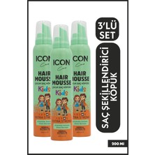 Icon Care Saç Şekillendirici Köpük For Kids 3'lü Set