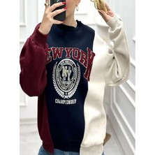 Nakışlı Garnili Sweatshirt