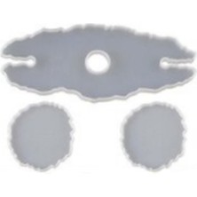 Epoksi Silikon Kalıp  Şaraplık ve Altlık Kalıbı 3 Lü Set