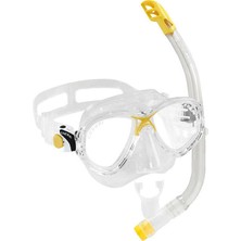 Cressi Junior Marea Maske Top Şnorkel Seti Clear-Yellow