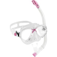 Cressi Junior Marea Maske Top Şnorkel Seti Clear-Pınk