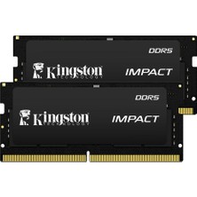 Kıngston Impact KF556S40IBK2-64TR 64GB(2X32) Ddr5 5600MHZ CL40 Notebook Performans Ram