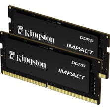 Kıngston Impact KF556S40IBK2-64TR 64GB(2X32) Ddr5 5600MHZ CL40 Notebook Performans Ram