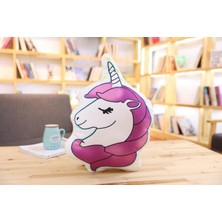 Xinh 50 cm Karikatür Hayvanlar Unicorn Peluş Yastık (Yurt Dışından)