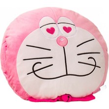 Xinh 34 cm Kawaii Doraemon Peluş Yastık El Isıtıcı Dolması Oyuncak Peluş Yastıklar (Pembe) (Yurt Dışından)