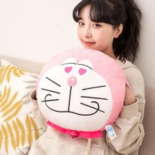 Xinh 34 cm Kawaii Doraemon Peluş Yastık El Isıtıcı Dolması Oyuncak Peluş Yastıklar (Pembe) (Yurt Dışından)