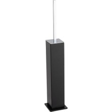 System Banyo Aksesuarları Banyo Klozet Frıçası Siyah-Krom Renk 474X80X80 Mm