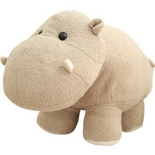 Xinh 20 cm Mini Kafa Hippo Fil Peluş Oyuncak Yumuşak Karikatür Hayvan Hipopotamus Dolması Peluş (Yurt Dışından)