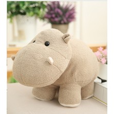 Xinh 20 cm Mini Kafa Hippo Fil Peluş Oyuncak Yumuşak Karikatür Hayvan Hipopotamus Dolması Peluş (Yurt Dışından)