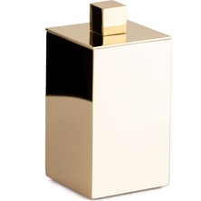 System Banyo Aksesuarları Tezgah Üstü Pamukluk Gold Renk 120X60X60 Mm