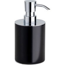 System Banyo Aksesuarları Tezgah Üstü Sıvı Sabunluk 250 ml Siyah|Krom 160x80x103 mm