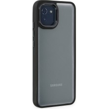 FUJİMAX Samsung Galaxy A03 Kılıf Kenarı Silikon Arkası Darbelere Karşı Sert Pc Dora Kapak