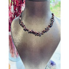 Luna Jewellery Garnet (Lal) Doğal Taşlı Kolye