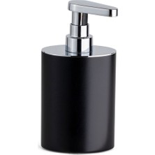 System Banyo Aksesuarları Tezgah Üstü Sıvı Sabunluk 250 ml Siyah-Krom Renk 183X60X97 mm
