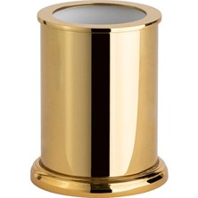 System Banyo Aksesuarları Tezgah Üstü Diş Fırçalığı Gold 101x83x83 mm