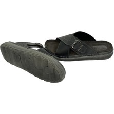 KAFKASLAR AYAKKABI Kafkaslar Tam Ortopedik Nubuk Deri Iç Kısım Toka Çapraz Erkek Terliği