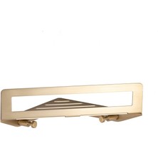 System Banyo Aksesuarları Duvara Monte Banyo Duş Raf Sistemi Altın Saten 21 cm