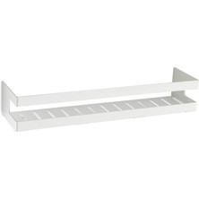 System Banyo Aksesuarları Duvara Monte Banyo Duş Raf Sistemi Beyaz 40 cm