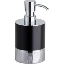 System Banyo Aksesuarları Tezgah Üstü Sıvı Sabunluk 250 ml Krom|Siyah 160x80x103 mm