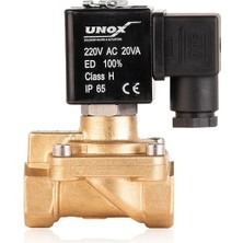 Unox 220V Ac Genel Maksat Normalde Açık Solenoid Valf 3/8" (0,5-16 Bar)